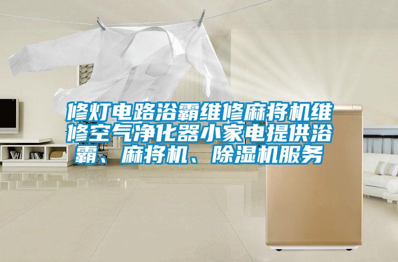 修燈電路浴霸維修麻將機維修空氣凈化器小家電提供浴霸、麻將機、除濕機服務