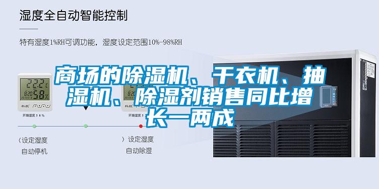 商場的除濕機(jī)、干衣機(jī)、抽濕機(jī)、除濕劑銷售同比增長一兩成