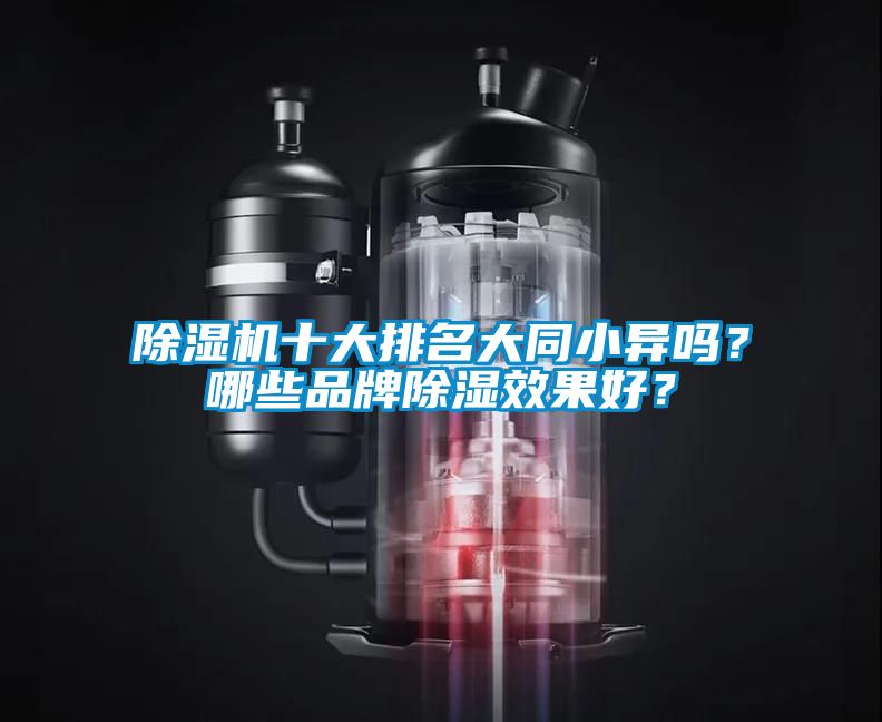 除濕機十大排名大同小異嗎？哪些品牌除濕效果好？